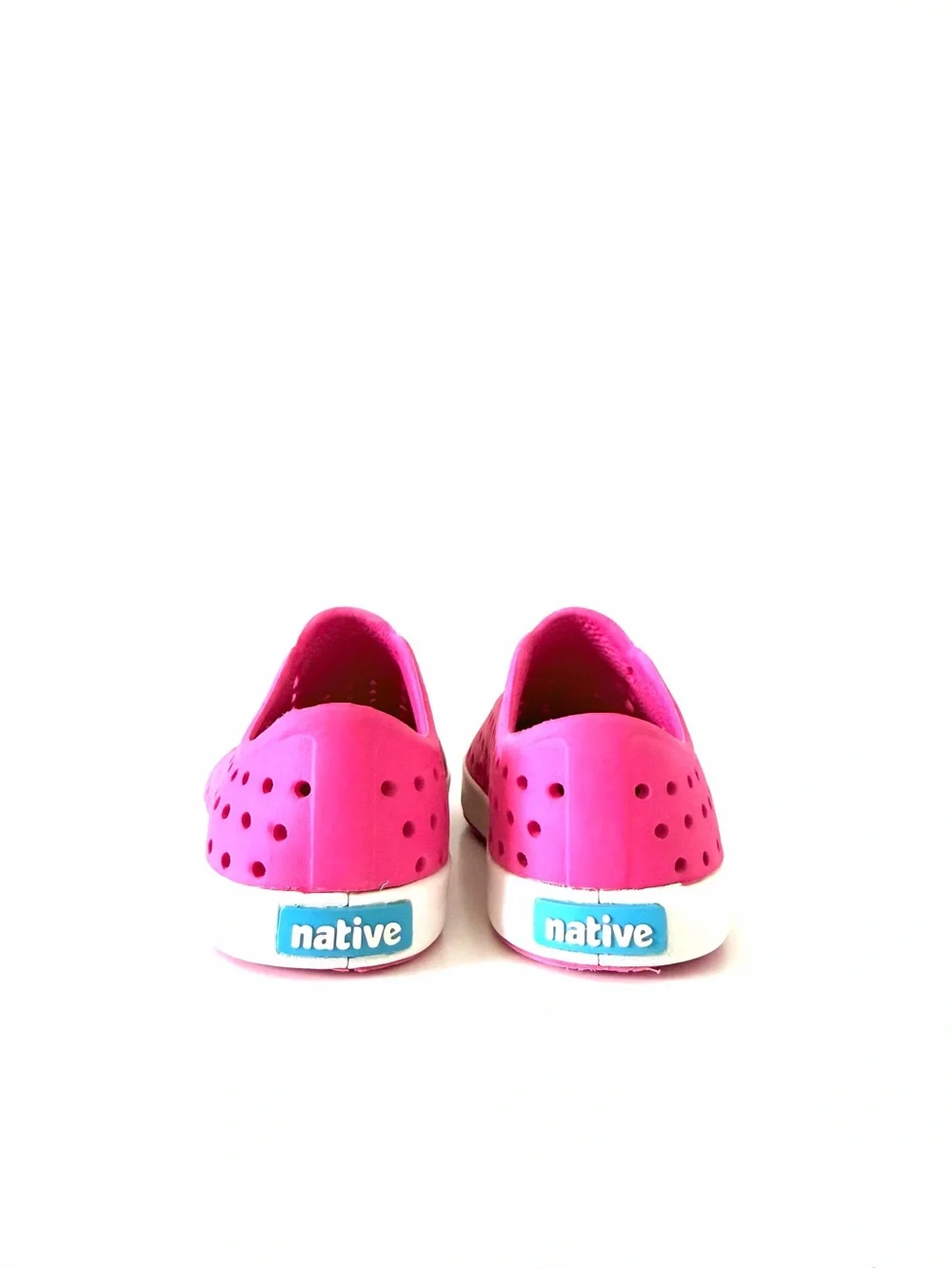 Native Jefferson Shoes - Hollywood Pink / Shell White Size 9